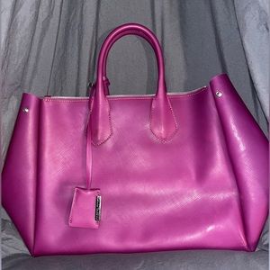 Brand New Gianni Chiarini PVC Exterior Purple Bag Made in Italy